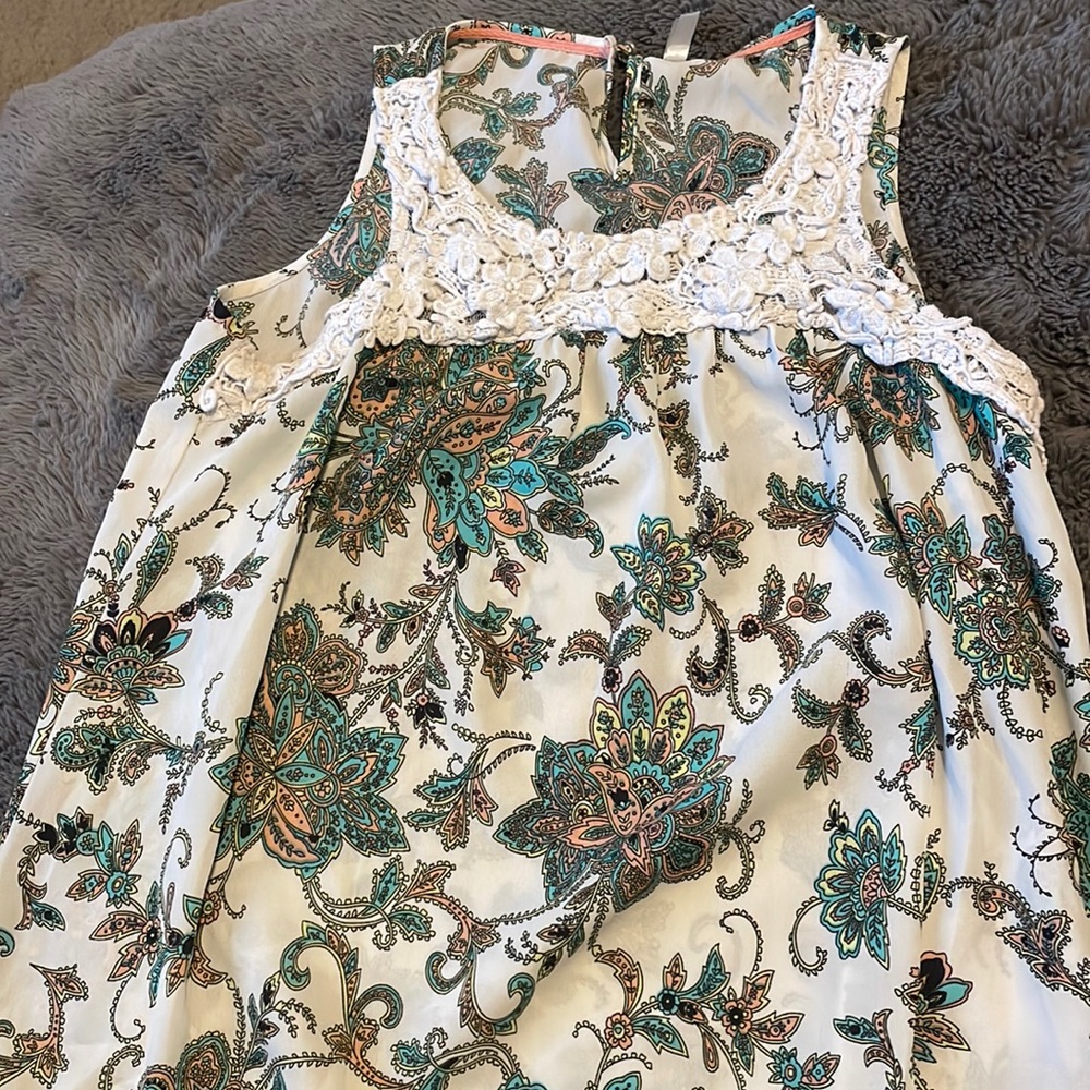 Paisley print tank top